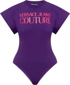 Versace Jeans Couture Lichaam met logo Paars Dames