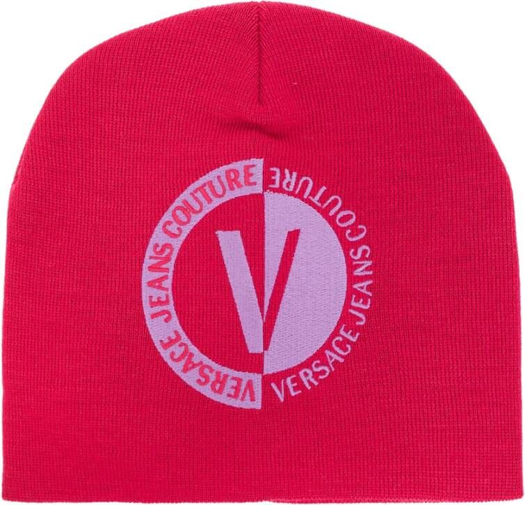 Versace Jeans Couture Logo Beanie Pink Heren
