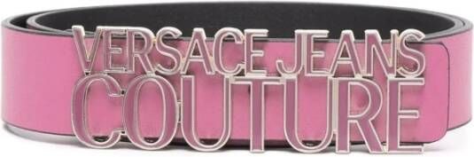 Versace Jeans Couture Logo Buckle Belt Roze Dames
