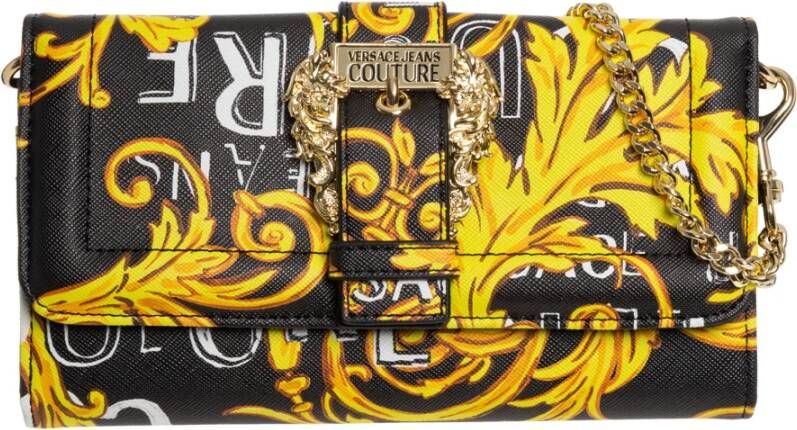 Versace Jeans Couture Logo Couture Clutch Zwart Dames