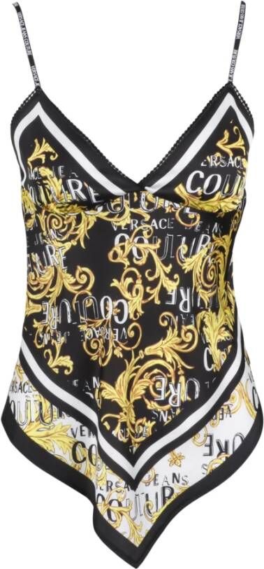 Versace Jeans Couture Logo Couture Foulard TOP Zwart Dames