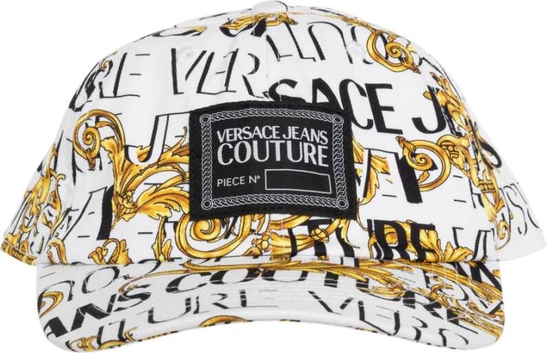 Versace Jeans Couture Witte Hoeden voor Stijlvolle Look Multicolor Heren