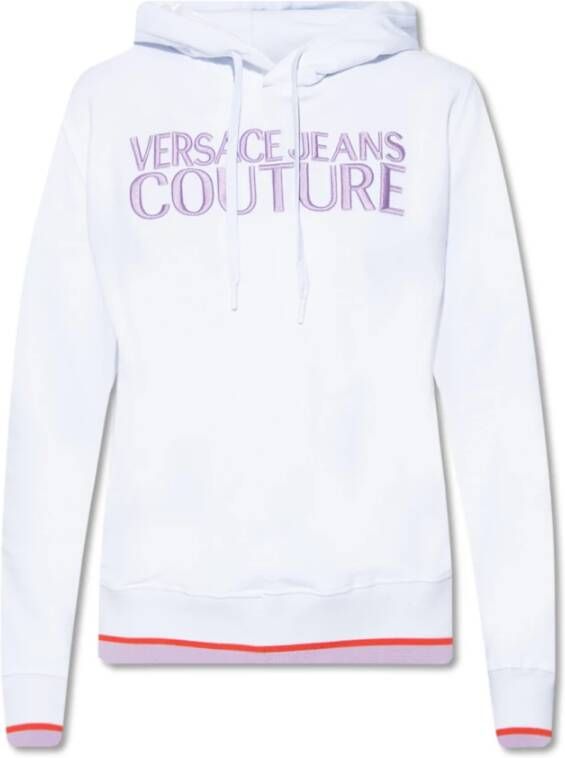 Versace Jeans Couture Logo hoodie White Dames