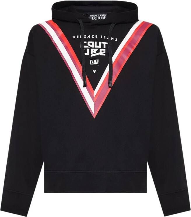Versace Jeans Couture Logo hoodie Zwart Heren