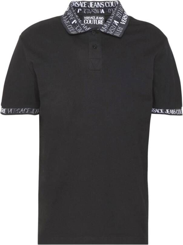 Versace Jeans Couture Logo Polo 73Gagt07 Cj01T 899 Zwart Heren