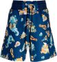Versace Jeans Couture Blauwe Regular Style Shorts Multicolor Heren - Thumbnail 1