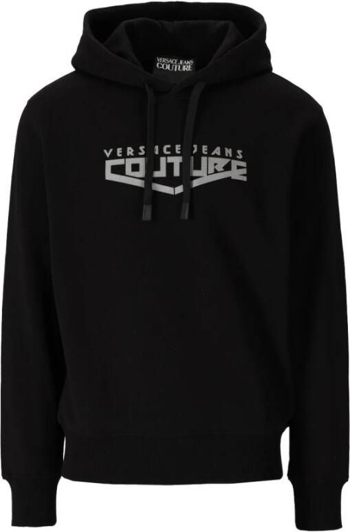 Versace Jeans Couture Logo Space Black hoodie Zwart Heren