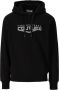 Versace Jeans Couture Logo Space Zwarte Hoodie Black Heren - Thumbnail 1