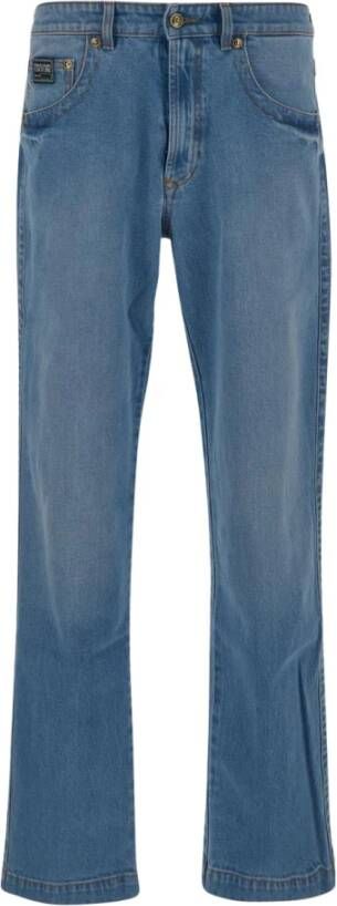 Versace Jeans Couture Logo Straight Jeans Blue Heren