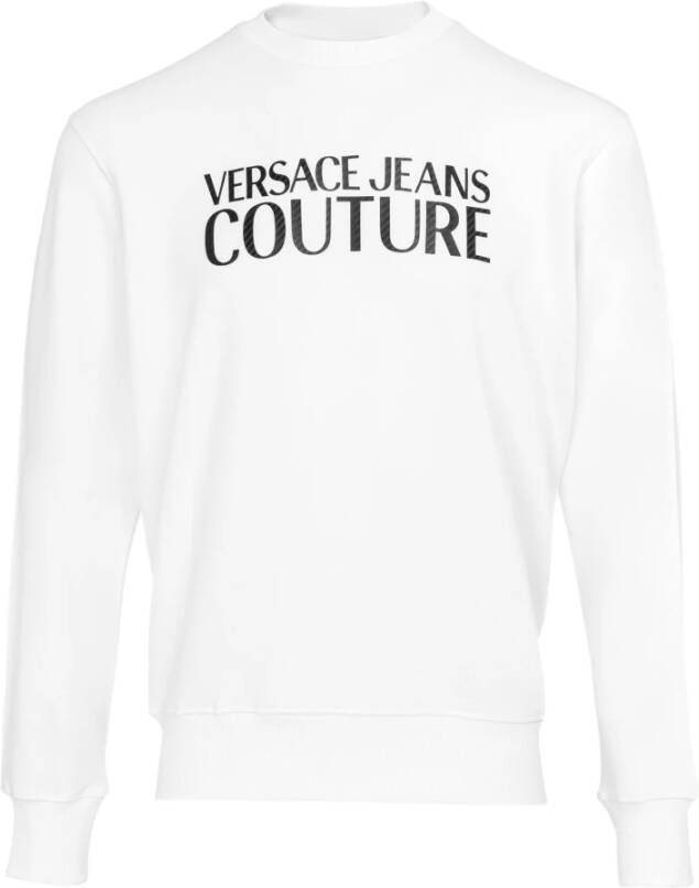 Versace Jeans Couture Logo sweatshirt Wit Heren