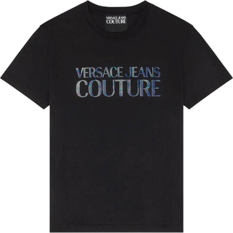 Versace Jeans Couture Logo T-shirt 73Gaht02 Cj00T 899 Zwart Heren