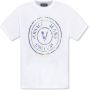 Versace Jeans Couture Korte Mouw T-Shirt Stijlvol en Comfortabel White Heren - Thumbnail 2