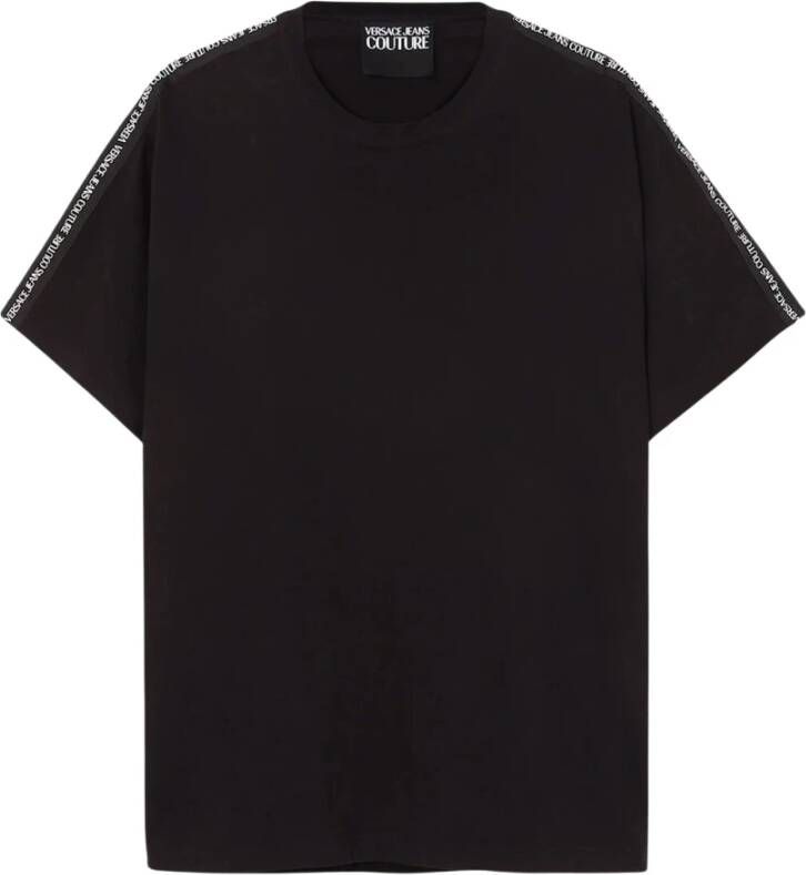 Versace Jeans Couture Zwart Logo T-shirt 73Gah6R4 J0001 899 Black Heren