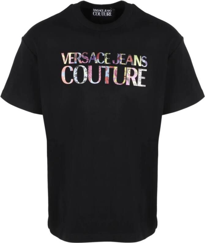Versace Jeans Couture Logo T-Shirt Zwart Heren