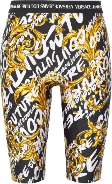 Versace Jeans Couture Barokpatroon fietsbroek voor dames Multicolor Dames