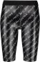 Versace Jeans Couture Stijlvolle zwarte lange shorts voor vrouwen Black Dames - Thumbnail 1