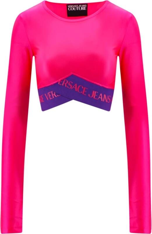 Versace Jeans Couture Long Sleeve Tops Roze Dames