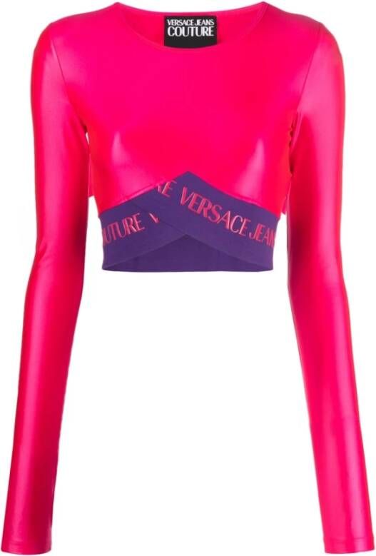Versace Jeans Couture Long Sleeve Tops Roze Dames