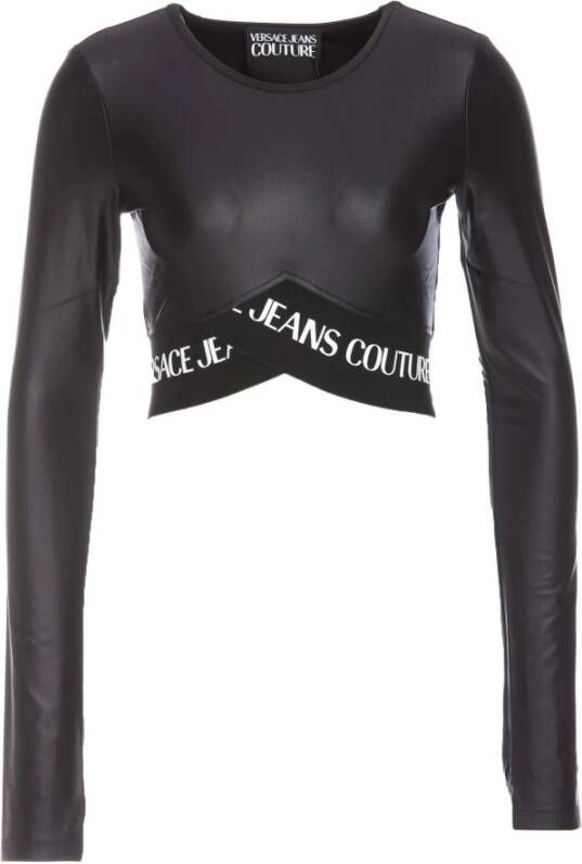 Versace Jeans Couture Upgrade je garderobe met stijlvolle longsleeve Black Dames