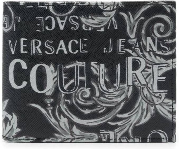 Versace Jeans Couture Men Accessories Wallets Black Ss23 Zwart Heren