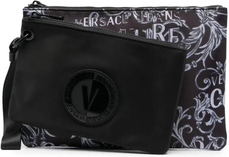 Versace Jeans Couture Men Bags Clutches Black Zwart Heren