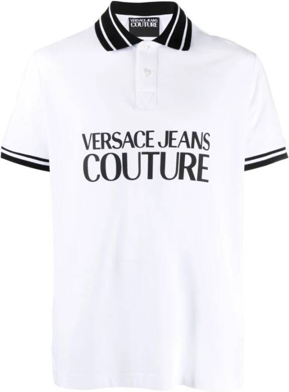 Versace Jeans Couture Men Clothing T-Shirts Polos White Ss23 Wit Heren
