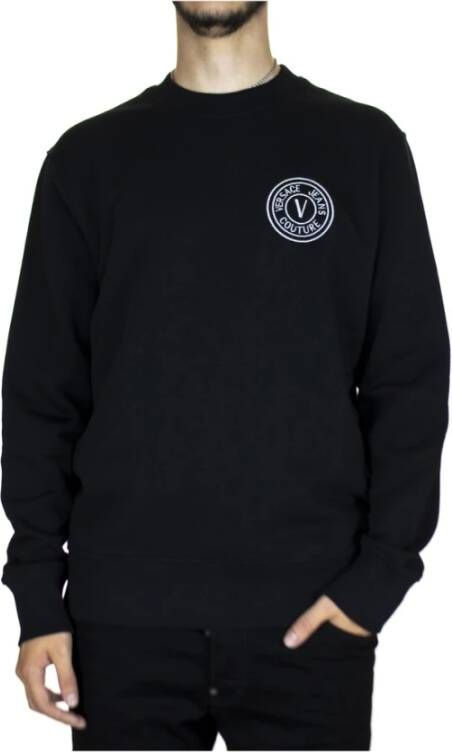Versace Jeans Couture Men V-emblem S Embro Sweatshirt Zwart Heren