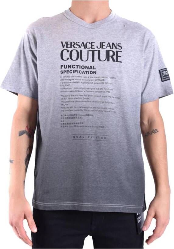 Versace Jeans Couture Men's T-Shirt Grijs Heren