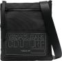 Versace Jeans Couture Zwarte schoudertas met logo en rits voor heren Black Heren - Thumbnail 1