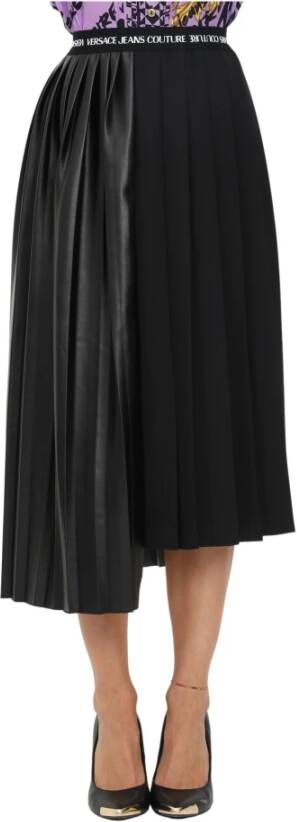 Versace Jeans Couture Pleated skirt Zwart Dames