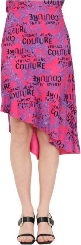 Versace Jeans Couture Midi Skirts Roze Dames