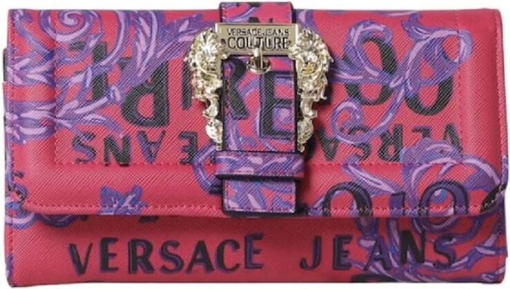 Versace Jeans Couture Fuchsia Logo Couture Mini Schoudertas voor Dames Multicolor Dames
