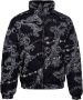 Versace Jeans Couture Omkeerbare gewatteerde jas met barokprint Black Heren - Thumbnail 1