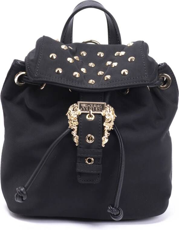 Versace Jeans Couture One Nylon Stud Backpack Zwart Dames
