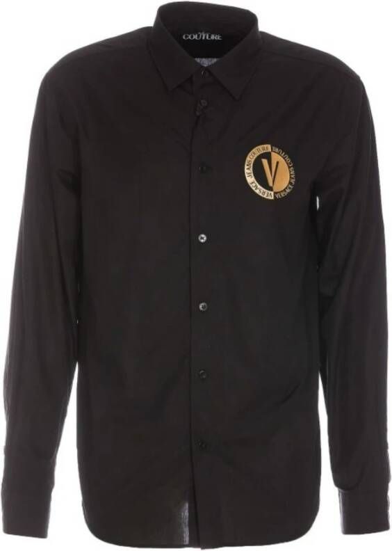 Versace Jeans Couture Casual Shirts Black Heren