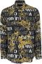 Versace Jeans Couture Camicia con bottoni fantasia barocca e logo uomo 73Gal2R0-Ns153 Nero Oro Zwart Heren - Thumbnail 8