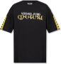 Versace Jeans Couture Zwarte Sweaters met Iconische Logo Print Black Heren - Thumbnail 1