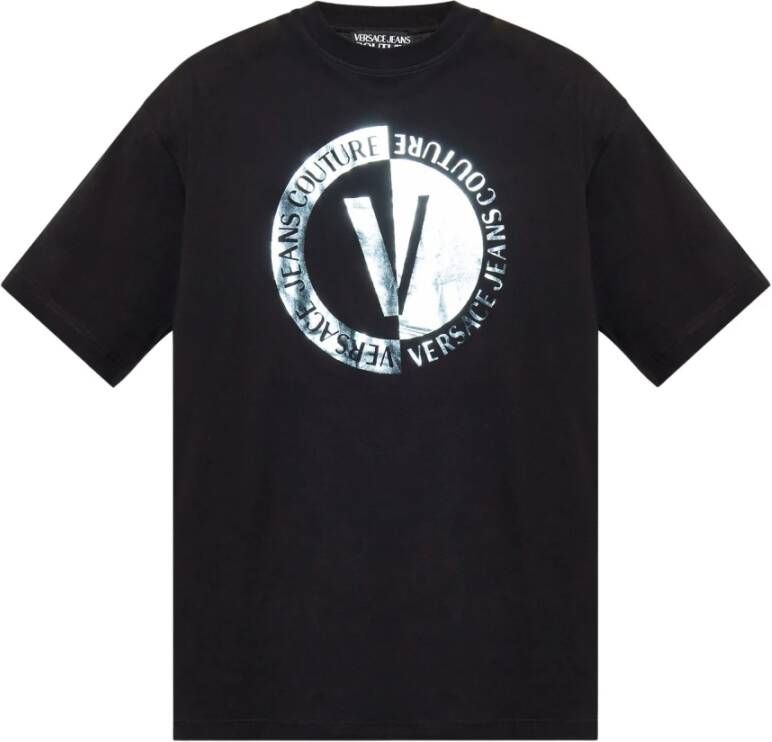 Versace Jeans Couture Oversized T-shirt Zwart Heren