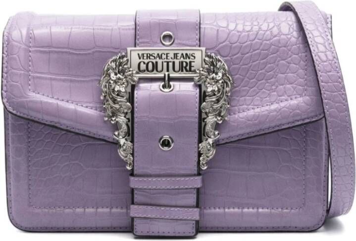 Versace Jeans Couture Paarse Schoudertas voor Vrouwen Purple Dames
