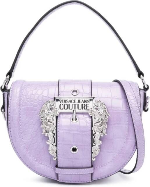 Versace Jeans Couture Stijlvolle Handtas voor de Moderne Vrouw Purple Dames