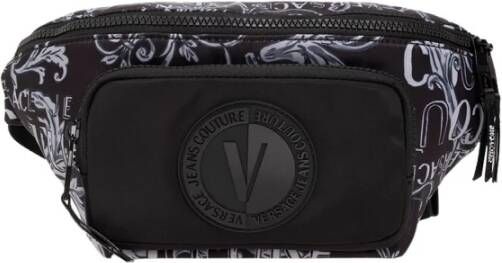 Versace Jeans Couture Patterned belt bag Zwart Heren