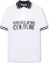 Versace Jeans Couture Logo R Katoenen Piquet Polo T-Shirt White Heren - Thumbnail 1