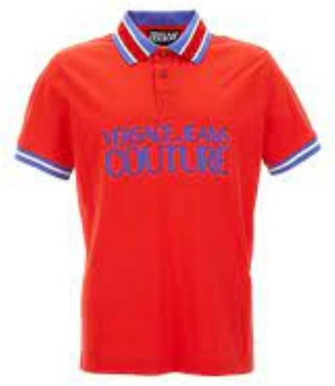 Versace Jeans Couture Polo Shirt Rood Heren