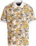 Versace Jeans Couture Barok Patroon Polo voor Heren Yellow Heren - Thumbnail 4