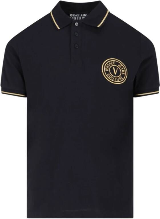 Versace Jeans Couture Stijlvolle Polo Shirt Black Heren