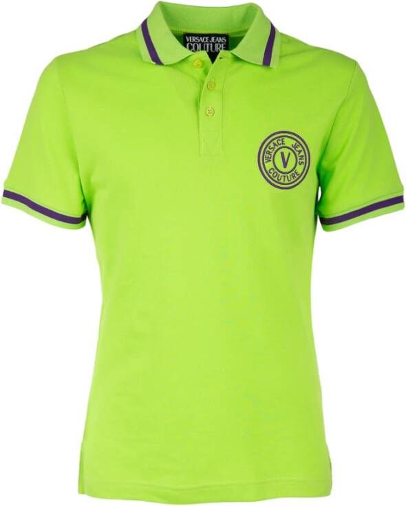 Versace Jeans Couture Polo Shirts Groen Heren