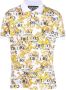 Versace Jeans Couture Barok Patroon Polo voor Heren Yellow Heren - Thumbnail 3