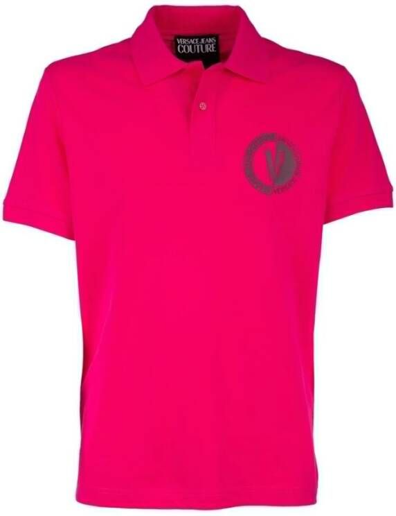 Versace Jeans Couture Polo Shirts Roze Heren