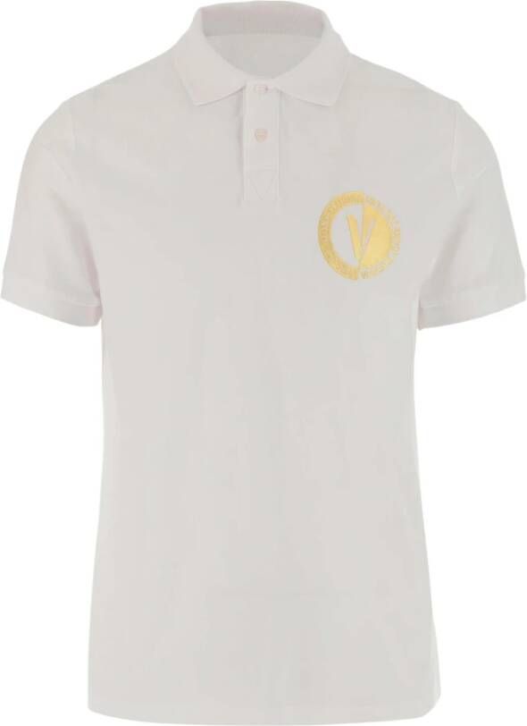 Versace Jeans Couture Polo Shirts Wit Heren