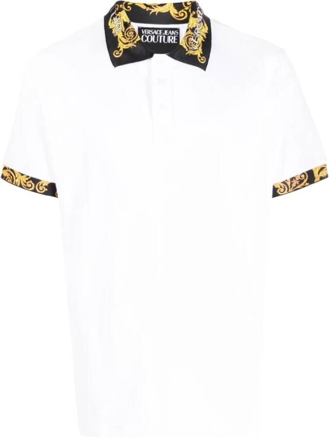 Versace Jeans Couture Polo Shirts Wit Heren